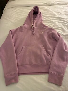 Champion Light Pink Hooded Pullover Sweatshirt